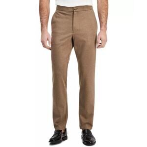 Alfani Men's Heather Brown Stretch Knit Rayon Casual Fit Suit Pants Size 38W 30L